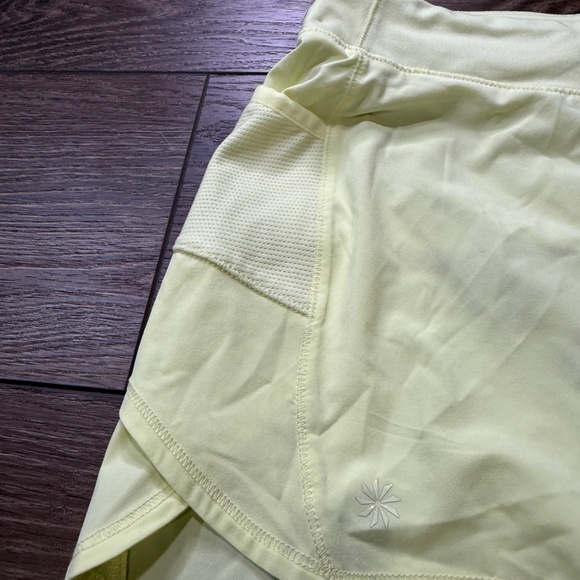 Athleta Girl Record Breaking 3" Athletic Shorts, Lemon Yellow, XL 14, Summer - Picture 2 of 11